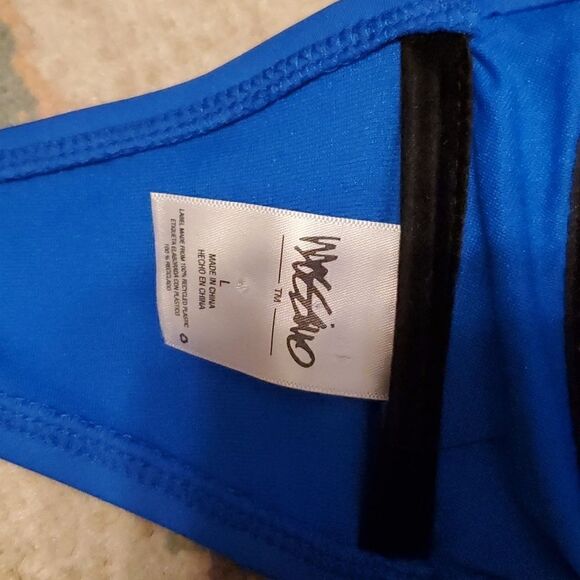 Valentine Ruched Bandeau Bikini Top,, FLORAL bottoms by Newport News - Picture 9 of 9